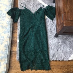 Never worn, Lace cold off the shoulder dress